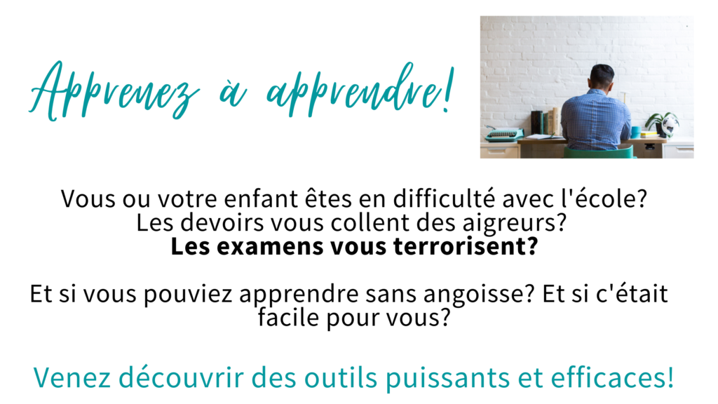 apprendre à apprendre
Hypnose / PNL / EFT